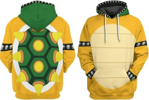 Vista 3 de Sudadera con capucha con diseño de juego de anime, diseño de dibujos animados, disfraz unisex de anime
