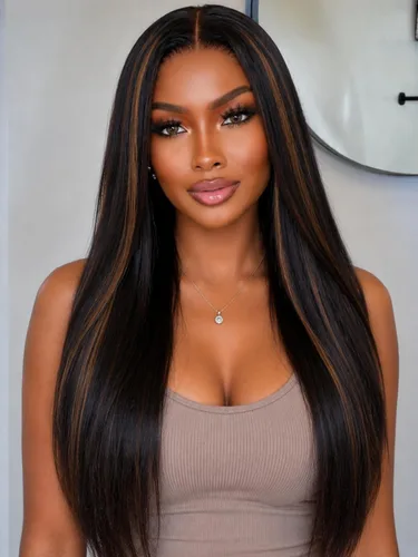 Vista 50 de KLAIYI Peluca de cabello humano con encaje frontal precortada 7x5, corte Bob en capas, corte romo, cordón sin pegamento, peluca predepilada