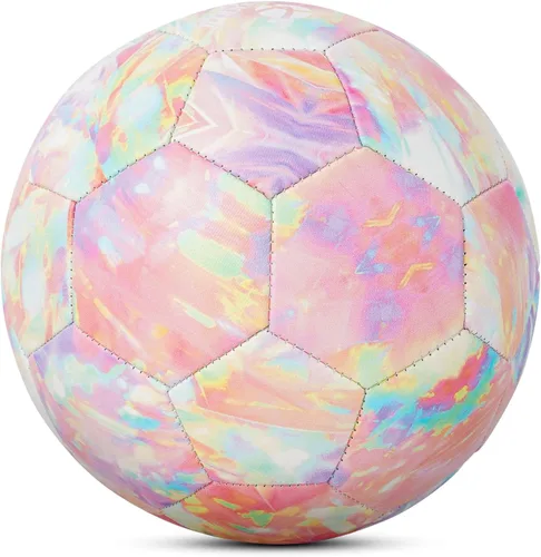 Vista 9 de Kuangmi Balón de fútbol, pelota de partido de tamaño oficial 5, jugadores de fútbol para jóvenes, adolescentes y adultos, entrenamiento deportivo al