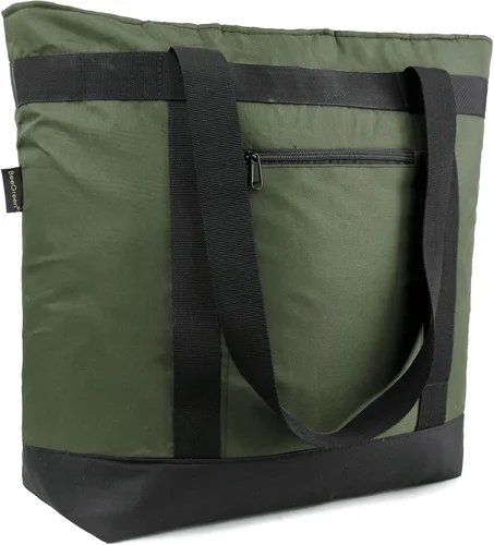 Vista 16 de BeeGreen Bolsa térmica térmica suave para comestibles, compras, playa, viajes, almuerzo, plegable, a prueba de fugas, enfriadores de hielo grandes
