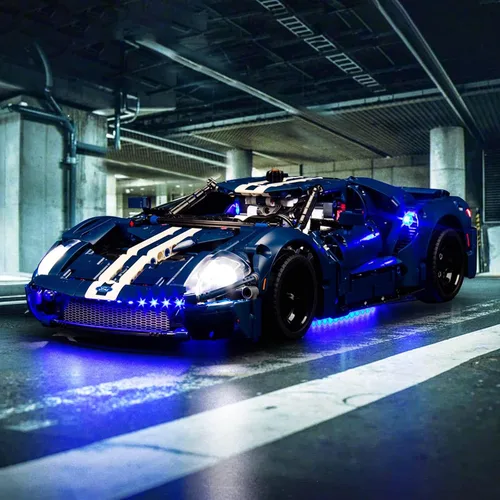 Vista 10 de VONADO Kit de luces LED para Lego 2022 Ford GT 42154, kit de luces Technic Ford GT de bricolaje compatible con automóvil Lego (sin modelo)
