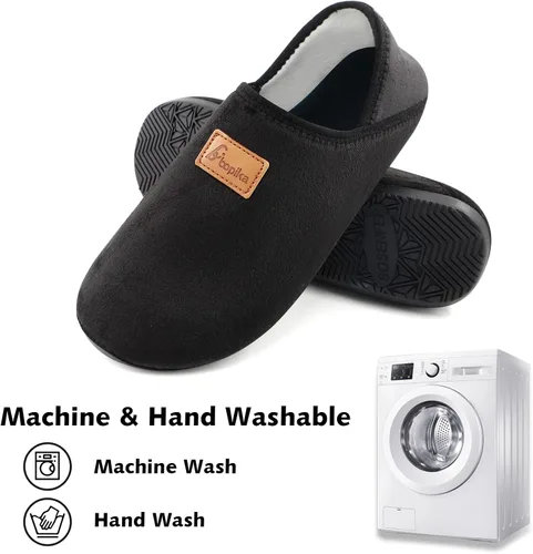 Vista 5 de House Slippers for Men Women Cozy Furry Lining Barefoot Slipper Socks Non Slip House Shoes with Rubber Sole for IndoorOutdoor