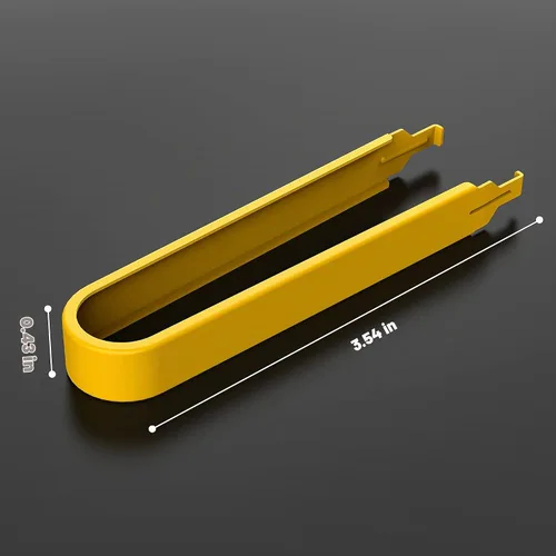 Vista 6 de HONKID Extractor de interruptores, removedor de llaves de acero inoxidable para interruptores de teclado mecánicos de repuesto para juegos Amarillo