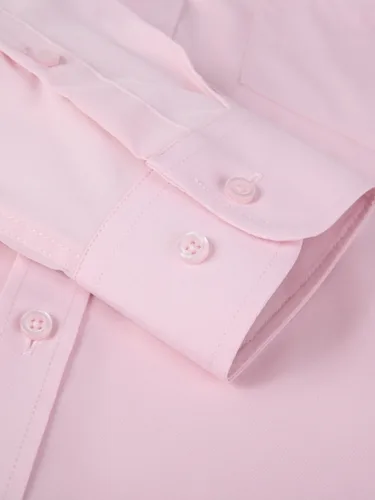 Vista 33 de corfty Camisa de vestir de manga larga para hombre, ajuste regular, elástica, sin arrugas, casual, con botones