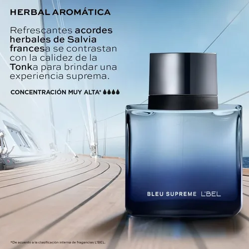 Vista 5 de L'Bel - Bleu Supreme Perfume para Hombre Larga Duración 3.0 fl oz