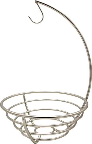 Vista 3 de Spectrum Euro - Frutero pequeño y árbol para colgar plátanos para alimentos frescos, verduras, pan y aperitivos, cesta de frutas moderna