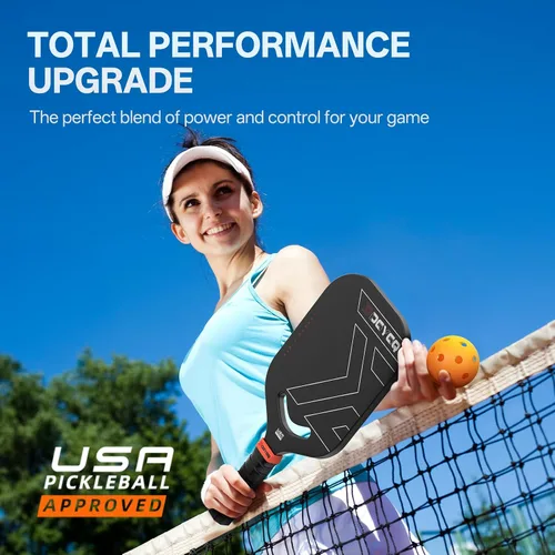 Vista 6 de DGYGQ Pickleball Paddles with Polypropylene Honeycomb Core, T700SC Power Carbon Fiber Pickleball Paddle, Increased Power for Ultimate Spin &