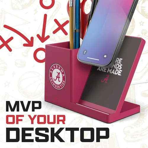 Vista 5 de SOAR NCAA - Soporte de carga inalámbrico unisex para teléfono celular y organizador de escritorio Color del