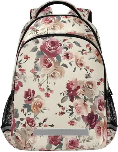 Vista 27 de ALAZA Mochilas de viaje con diseño de mariposa, luna y estrella, color azul turquesa, mochila escolar para hombres, mujeres, adolescentes y niños