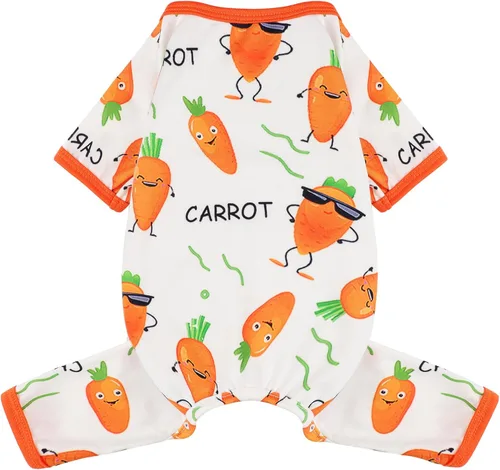 Vista 9 de Pijamas para perros pequeños, ropa para perros pequeños, ropa para perros pequeños, ropa suave y elástica para chihuahua, Yorkie, pijamas de verano