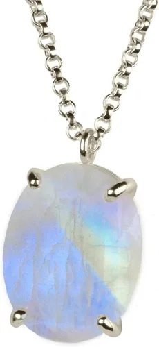 Vista 5 de Awesome Moonstone Necklace - Natural Gemstone Statement Necklace - Fashion, Layering Gold Necklace for Women - Handmade June Birthstone Jewelry for