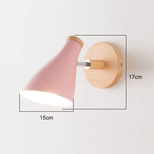 Vista 7 de Mengjay Aplique de pared rosa moderno, 15 x 15 x 17 pulgadas, dormitorio, LED, 60 W, E26, interior, montaje semiempotrado