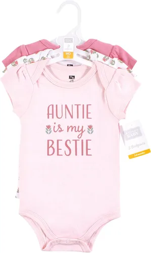 Vista 105 de Hudson Baby baby-girls Cotton Bodysuits 3-pack