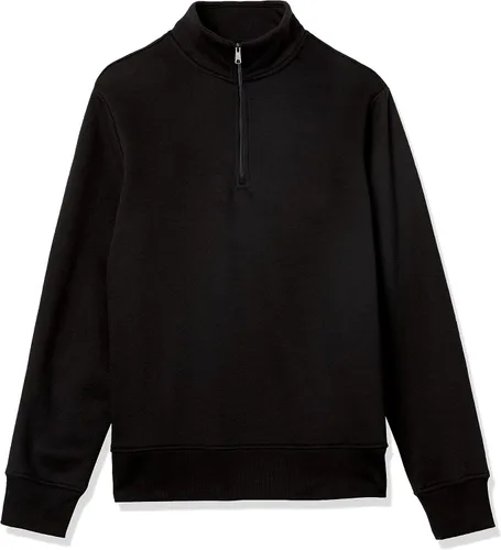 Vista 8 de Tienda Essentials - Sudadera de vellón, cuarto de cremallera y manga larga para hombre
