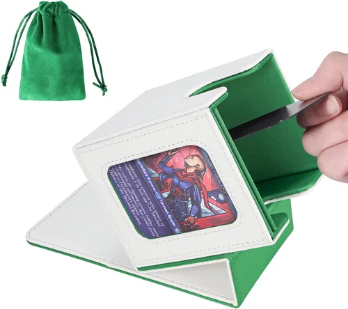 Vista 21 de AFIING MTG Caja de Mazo para Commander Display, Caja de Cartas que Cabe 100 Cartas con Doble Funda, Caja de Almacenamiento Magic Commander TCG con 2