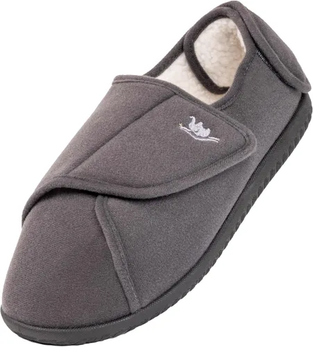 Vista 14 de EuropeanSoftest - Pantuflas clásicas con forro de rizo francés para mujer, con espuma viscoelástica 80-D, transpirables, lavables, para interiores