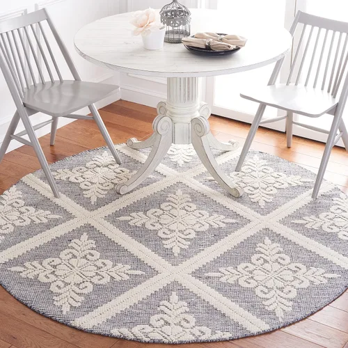 Vista 13 de SAFAVIEH Vermont Collection - Alfombra decorativa de 2 pies 3 pulgadas x 4 pies, color marfil, lana hecha a mano, ideal para zonas de alto tráfico