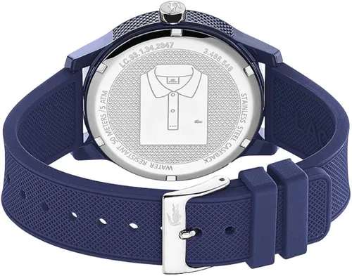 Vista 3 de Lacoste Reloj casual L1212 de cuarzo TR90 y correa de goma color azul modelo 2010987 Azul