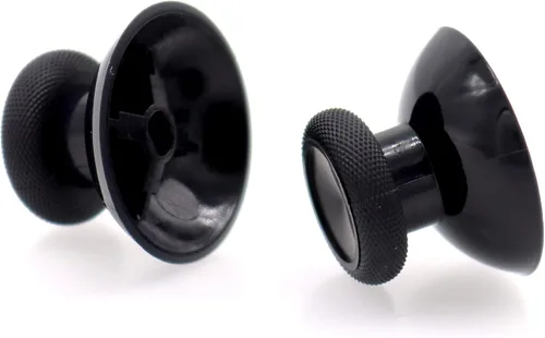 Vista 6 de Deal4GO Paquete de 2 palancas de pulgar OEM cóncavas de repuesto analógicas para controlador Xbox One de goma para joystick de control de pulgar