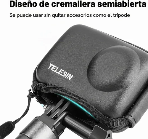Vista 6 de TELESIN Mini estuche protector de lente para DJI Action 5 Pro Action 4 Action 3 Insta 360 Ace Insta360 Ace Ace Pro Accesorios, Mini bolsa protectora