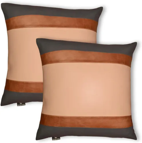 Vista 44 de Funda de almohada de cuero de cordero 100% cuero de cordero – Funda de cojín para sofá – Fundas decorativas para sala de estar y dormitorio, cuero