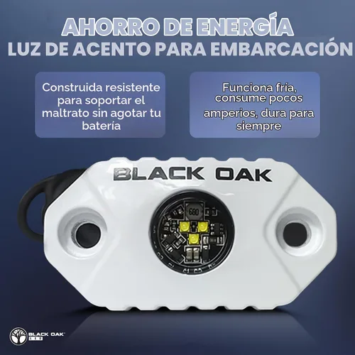 Vista 4 de Black Oak Luces LED marinas LED para barco, luces de acento marino, luces de pesca, luces de cortesía, luces de cubierta, luces blancas regulables