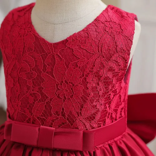 Vista 4 de NNJXD Vestido de Princesa de Tul con Flores para Niñas Pequeñas y Bebés Niña
