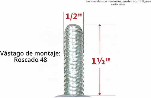 Vista 3 de Shepherd Hardware 9023 Rueda giratoria de goma suave de 4 pulgadas, diámetro de vástago de 1/2 pulgada, capacidad de carga de 200 libras
