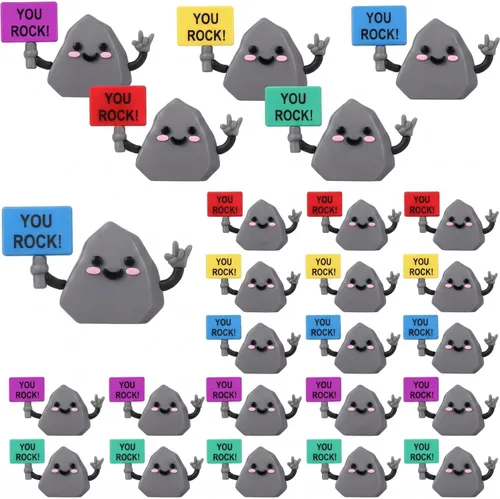 Vista 9 de Gejoy 25 piezas de mini figuras de pato, coloridos regalos motivacionales positivos, decoraciones inspiradoras de animales para graduación