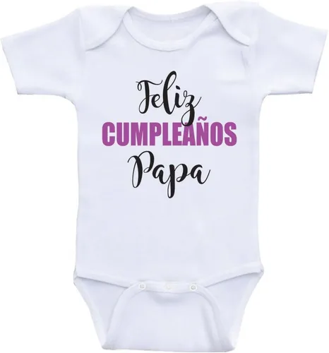 Vista 7 de Feliz Cumpleanos Papa - Body de cumpleaños para bebé