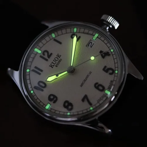 Vista 6 de KUOE Old Smith 90-002, Automatic NH35 Movement, Navy Dial, Replacement Belt Included