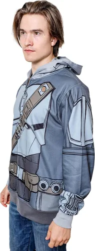 Vista 2 de STAR WARS Sudadera con capucha para disfraz de Mandalorian