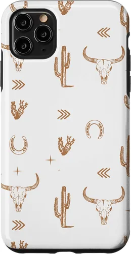 Vista 13 de Western Country - Carcasa para iPhone 17, diseño de calavera de toro sureño