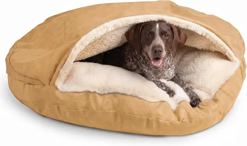 Vista 34 de Snoozer Cama de lujo de microsuede acogedora estilo cueva para mascotas, pequeña, antracita For small sized pets, Removable washable cover