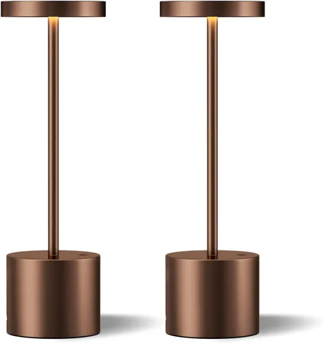 Vista 14 de Lámpara de mesa inalámbrica negra, lámparas con batería recargable de 4000mAh, lámparas LED inalámbricas para exteriores con atenuación continua