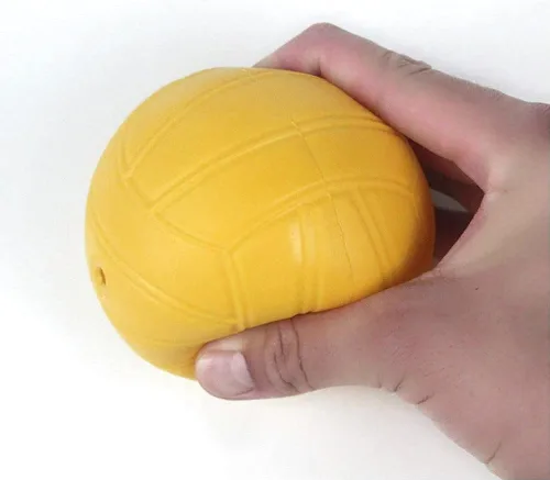 Vista 5 de Spike - Pelotas de repuesto Pelotas de juego de red redonda Pelota extra de rebote fuerte Pelota de goma amarilla de 3.5 pulgadas Piscina