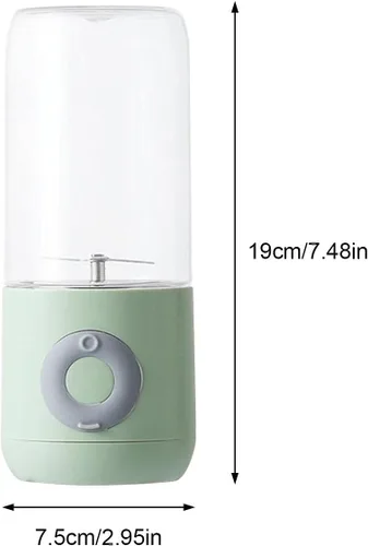 Vista 2 de Taza mezcladora portátil, exprimidor de frutas y verduras, licuadora portátil para jugo fresco, licuadora de jugo fresco, licuadora eléctrica