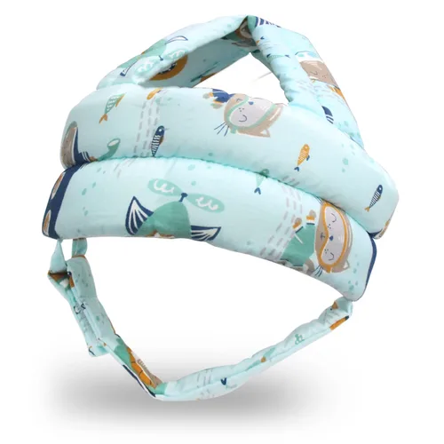 Vista 27 de Protector de cabeza de bebé, casco de bebé para gatear, caminar, sin golpes, cabeza de seguridad, gorra protectora ajustable para caminar, jugar