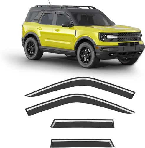 Vista 28 de Protector de lluvia extra grueso para Ford F150 2004-2014 Extended Cab/SuperCab protectores de lluvia con cinta adhesiva lateral de camioneta
