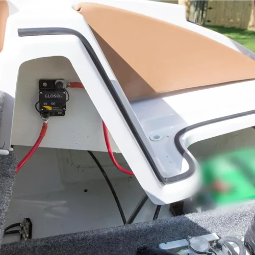 Vista 6 de GLOSO E98 Manaul Reset, impermeable IP67 Marine Auto Camión, perno de 1/4", disyuntor Hi-Amp (25A)