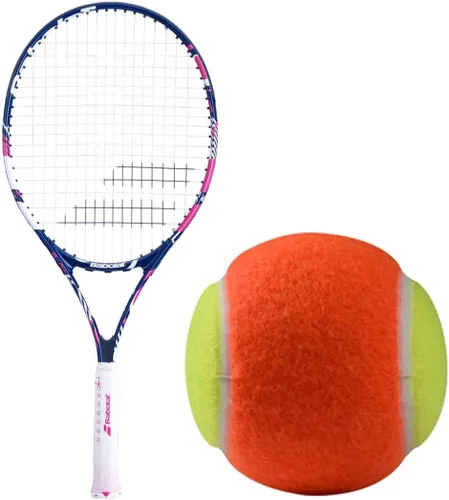 Vista 9 de Babolat B'Fly - Raqueta de tenis con pelotas de tenis para jugar y permanecer para niños