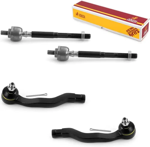 Vista 190 de Metrix Premium Chassis Parts - Kit de 4 piezas de extremos de barra de acoplamiento frontal exterior e interior compatible con Nissan Pathfinder