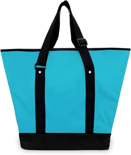 Vista 4 de Bolsa de compra, de Everest, TurquesaNegro), 1002DLX-TURQBK