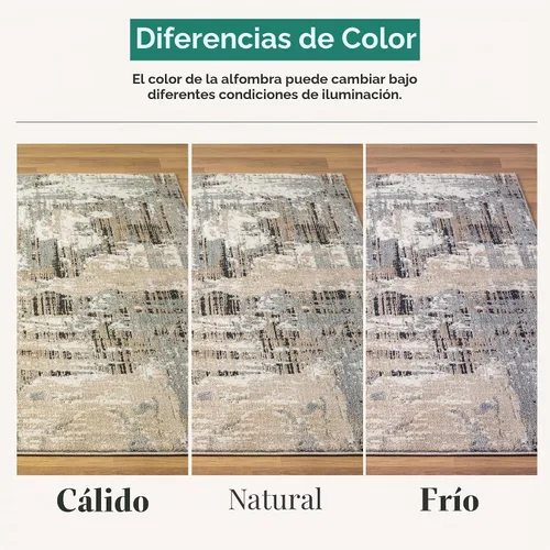 Vista 6 de LUXE WEAVERS - Alfombra abstracta envejecida beige 4x5