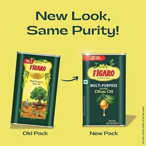 Vista 3 de Aceite de oliva Figaro Aceite de oliva puro multiusos Importado de España Lata de 6.8 fl oz (6.76 onzas líquidas)