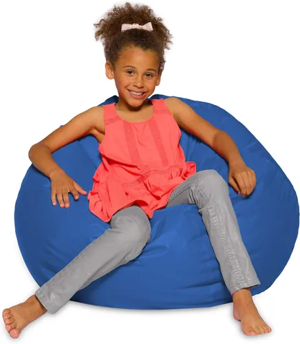 Vista 55 de Posh Creations - Sillón puff para niños, adolescentes y adultos, incluye funda extraíble y lavable a máquina, tamaño mediano de 27 pulgadas, lona
