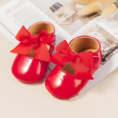 Vista 3 de Babelvit Zapatos de vestir de princesa de alta calidad con lazo Mary Jane zapatos de vestir de princesa con suela de goma piel sintética mocasines