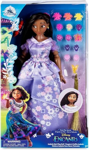 Vista 4 de Disney Isabela Hair Play Doll - Figura de juguete Encanto