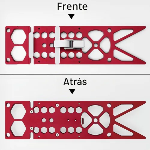 Vista 5 de Guía cuadrada de sierra de pista de aluminio de 13.4 pulgadas, fresado CNC de 90°, tope de ángulo recto para sierras circulares, compatible