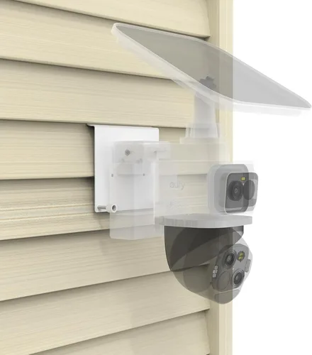 Vista 10 de Cubierta protectora para sombra de lluvia solar compatible con cámara eufy Security eufyCam S4 (blanco)
